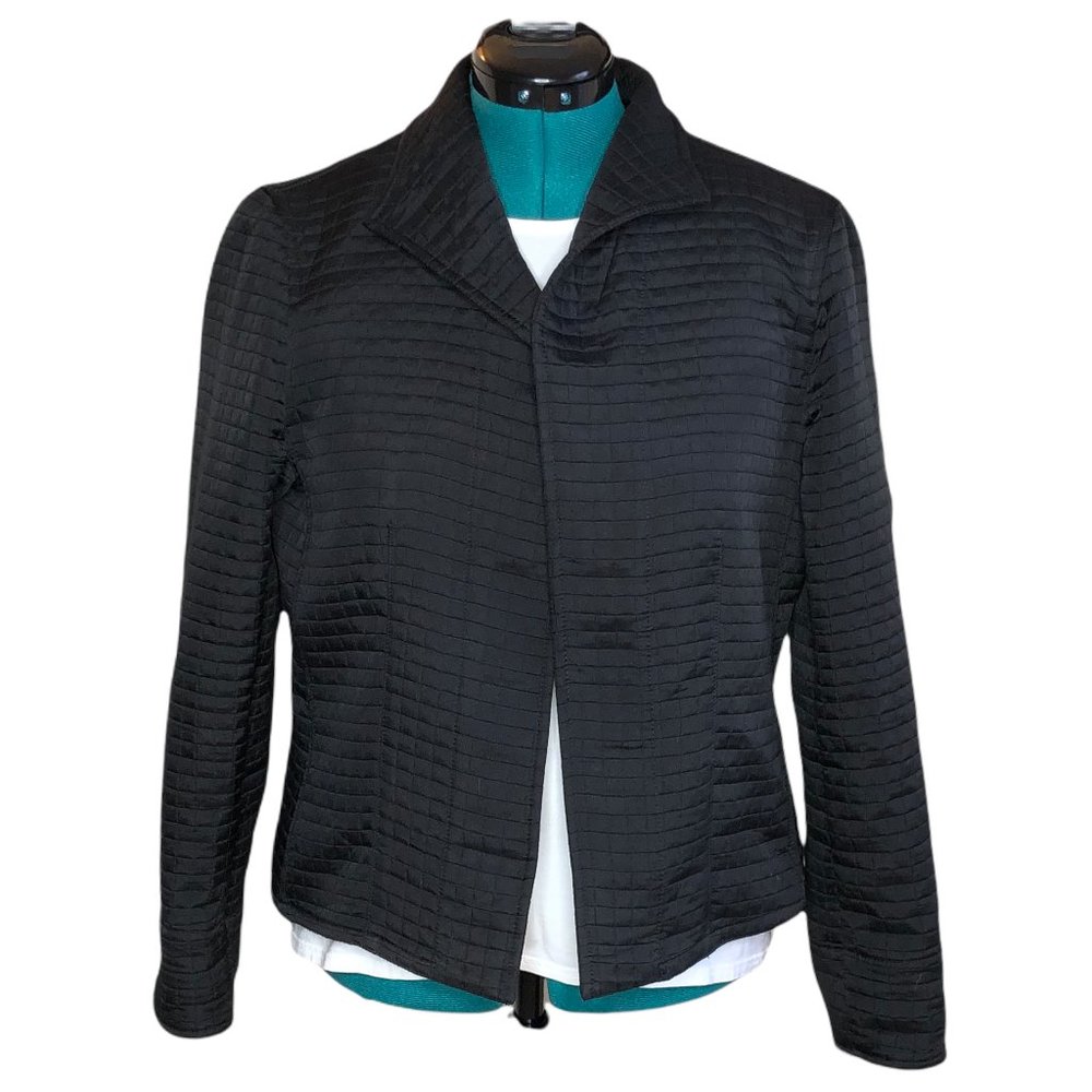 Harve Benard Black Quilted Blazer